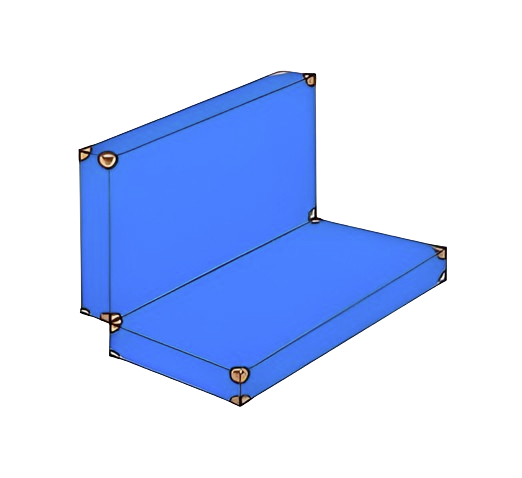 Weichbodenmatte Standard blau klappbar von Bänfer