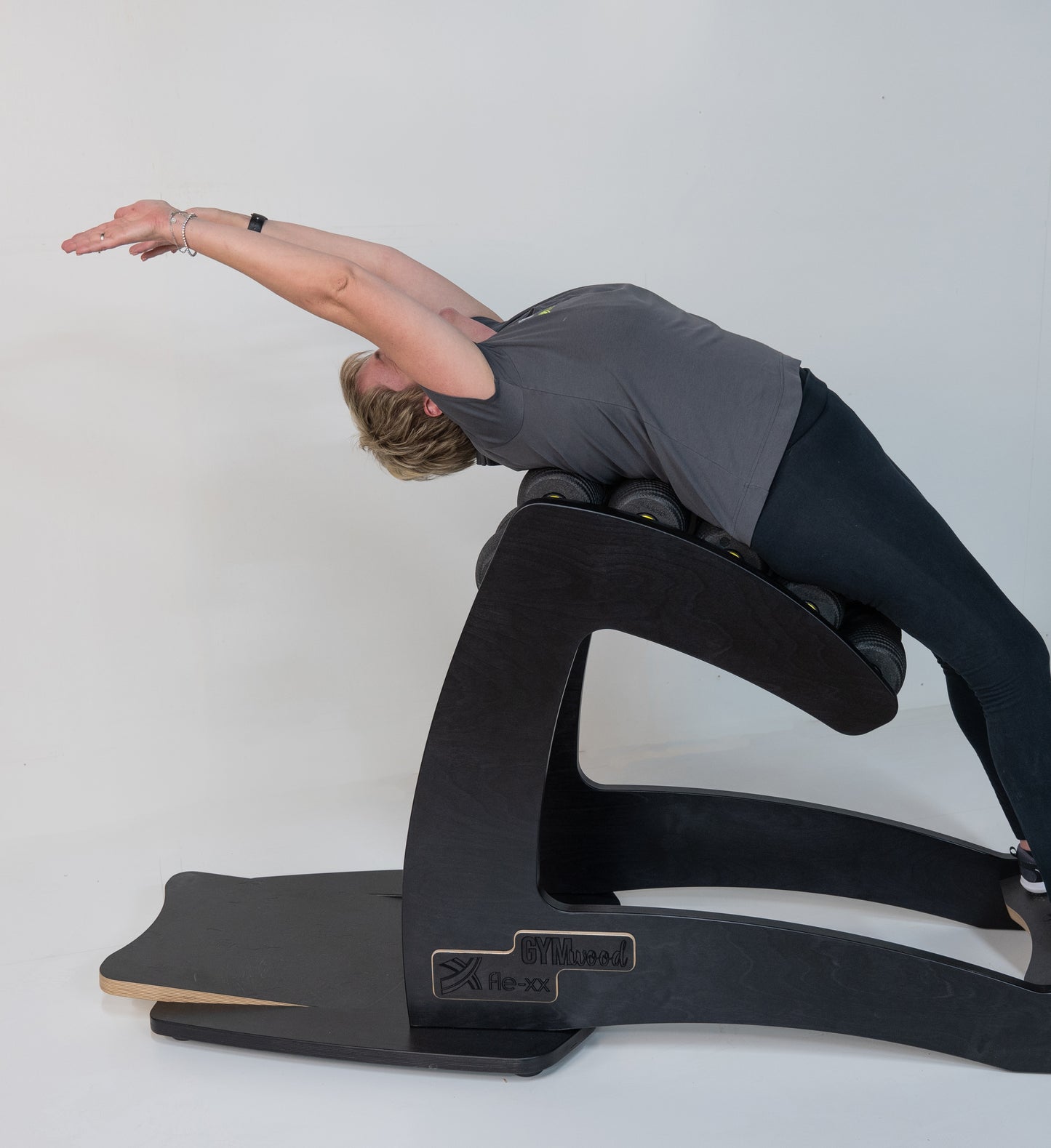 Faszien-, Dehnung- und Massagerollengerät aus Holz