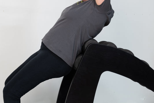 Faszien-, Dehnung- und Massagerollengerät aus Holz